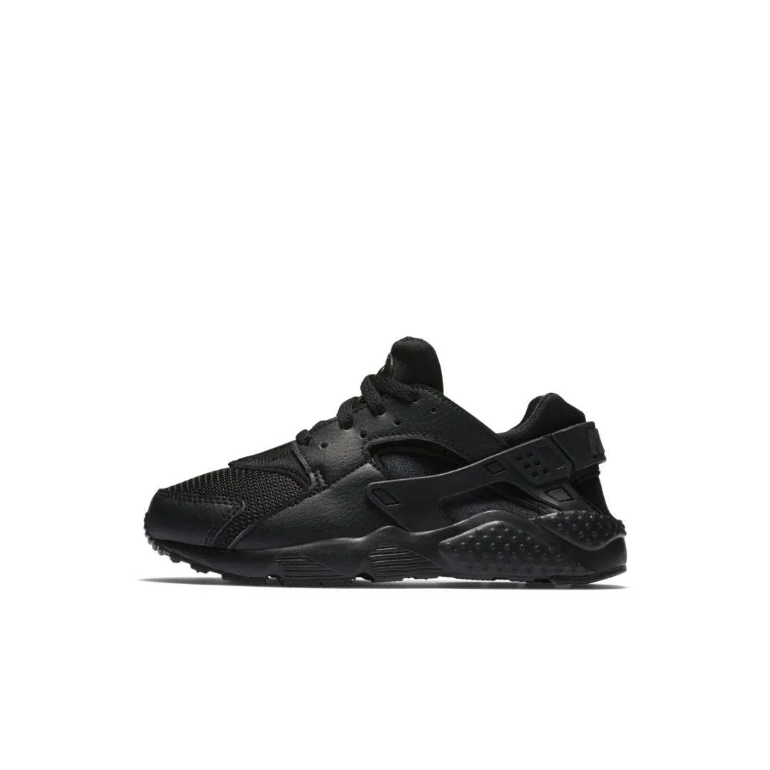 Nike Huarache Run Triple Black Preschool Kids' Casual Shoes, Size: 11