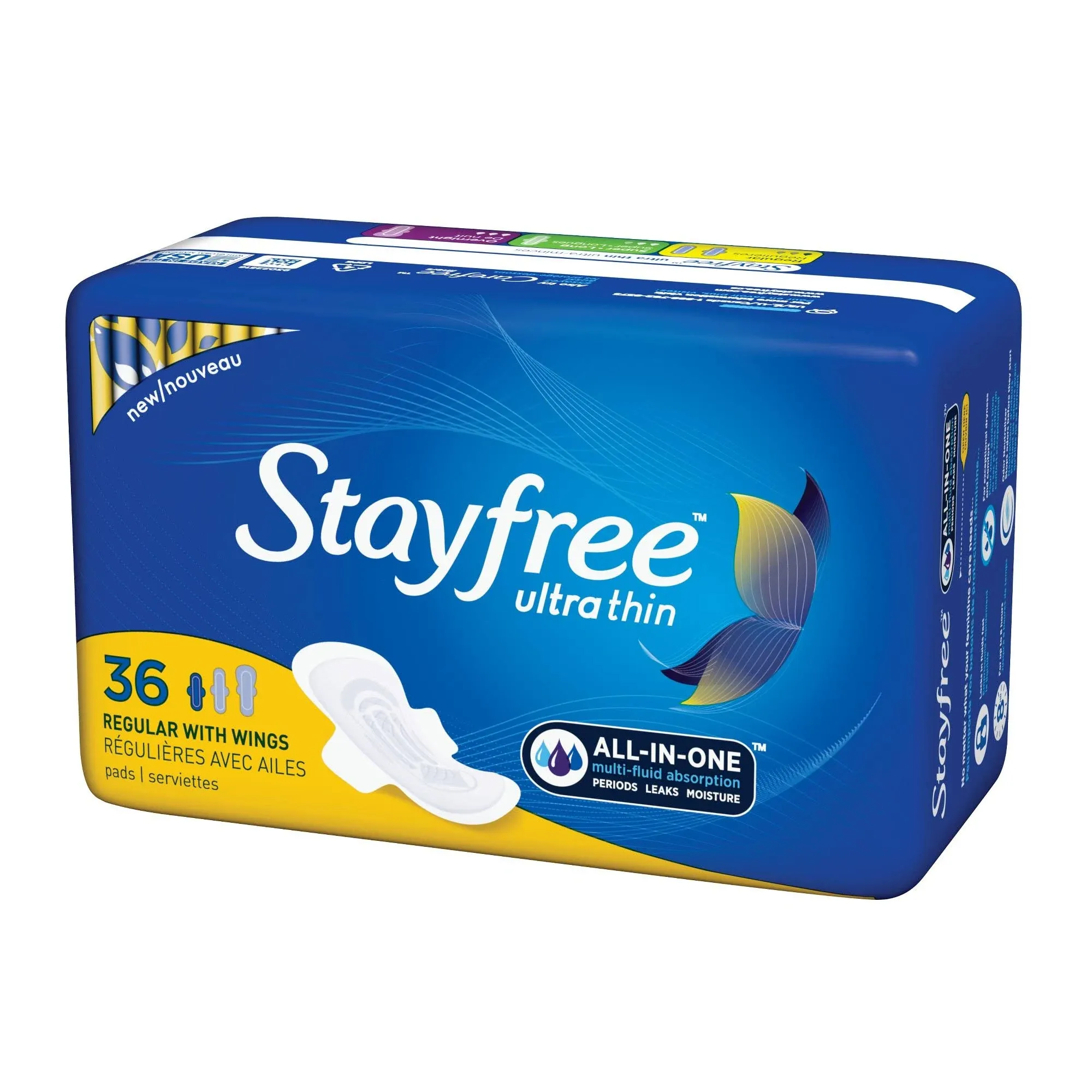 Stayfree Ultra Thin Regular Pads with Wings