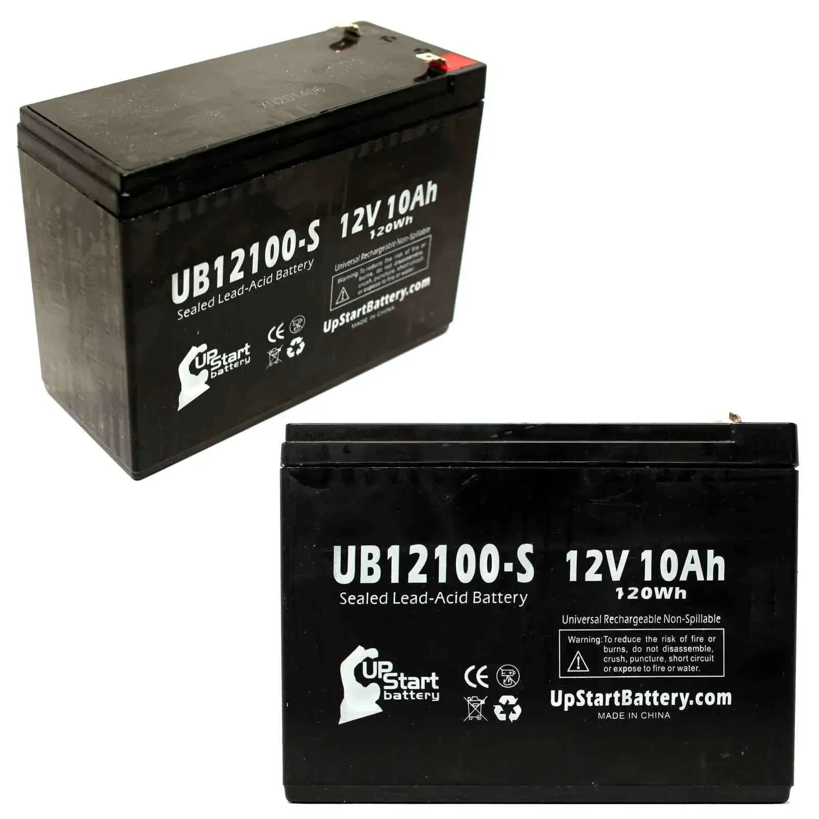 2x 12V 10Ah Sealed Lead Acid Battery For Neuton Mowers CE5 UB12100-S