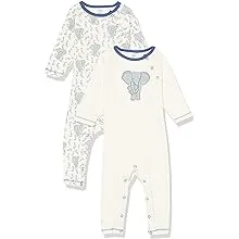 Touched by Nature Baby Girls' Organic Cotton Coveralls