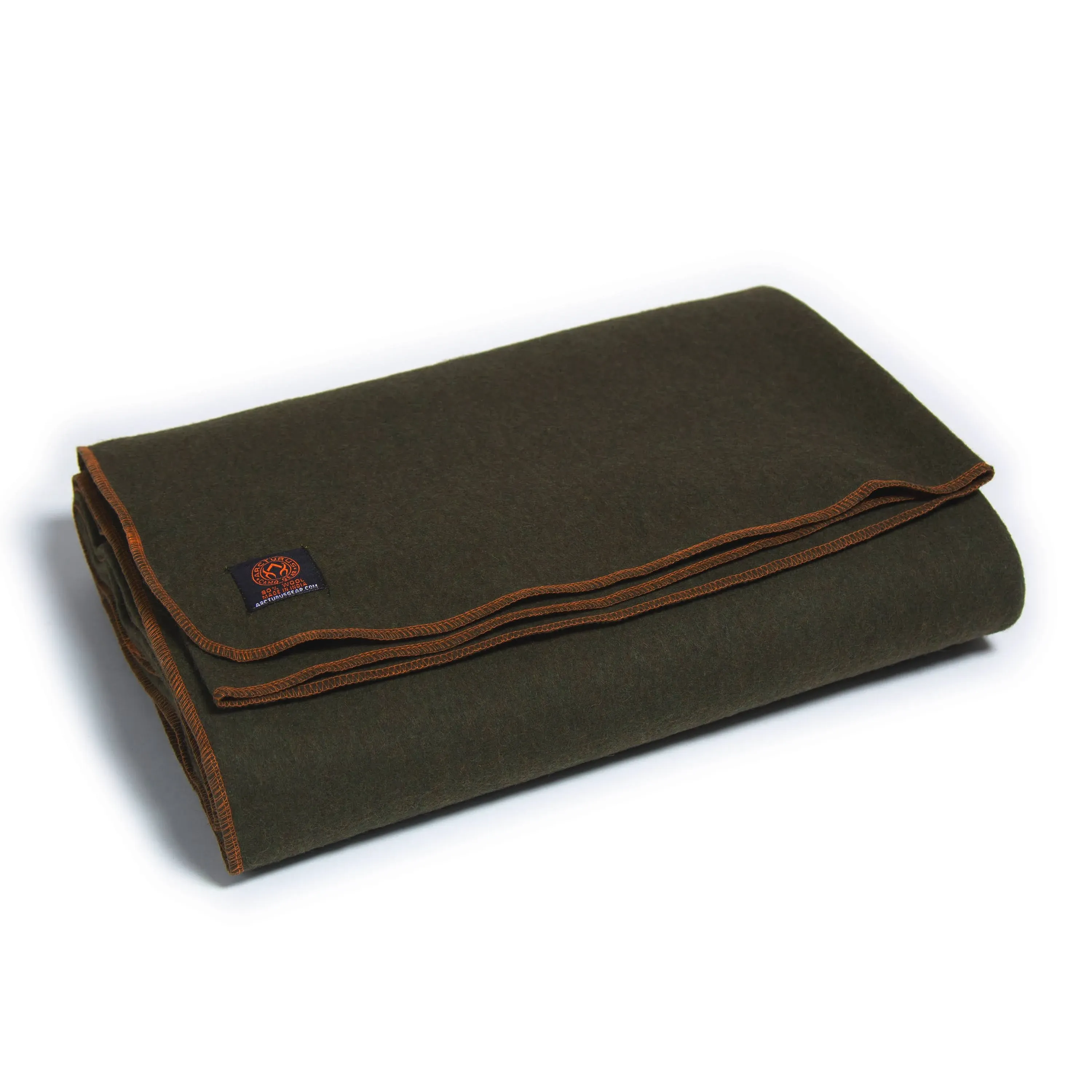 Arcturus Military Wool Blanket - Olive Green | 4.5 lbs (64" x 88")