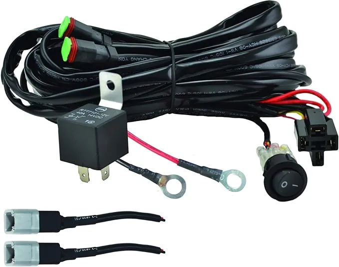 HELLA 357211011 ValueFit Two Light Wiring Harness , Black