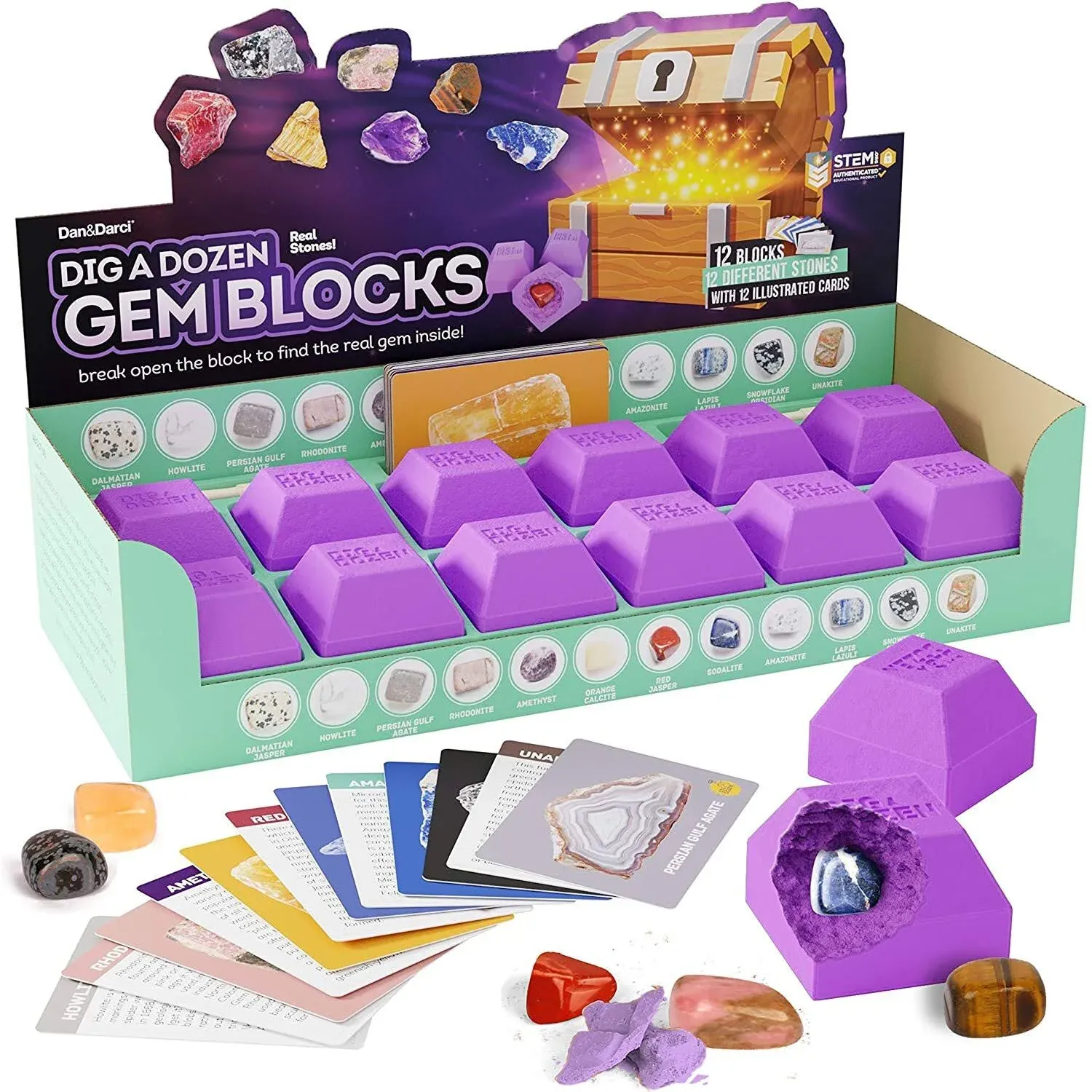 Dig a Dozen Gem Blocks