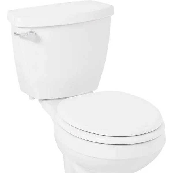 Signature Hardware SHTSEZ100WH 447327 Bradenton Round Closed-Front Toilet White 