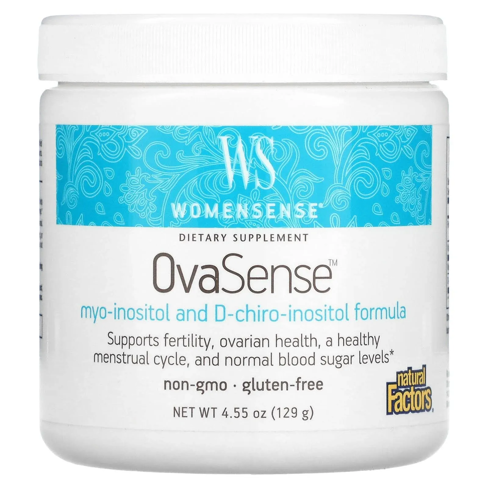 Natural Factors, Womensense, PCOSense, 129 g