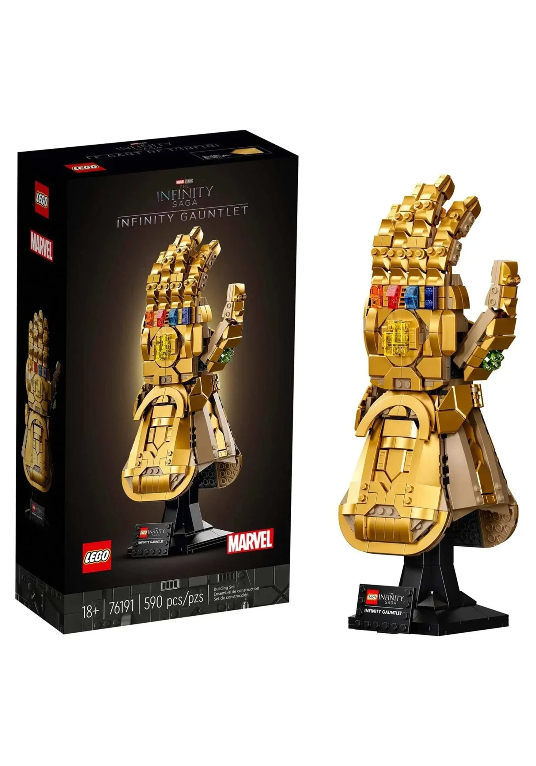 Bourvill led Lights Kit for Lego Infinity Gauntlet 76191 - Lights Set Compatible with Lego 76191 Building Blocks - RC Version (Lights Kit Without Model)