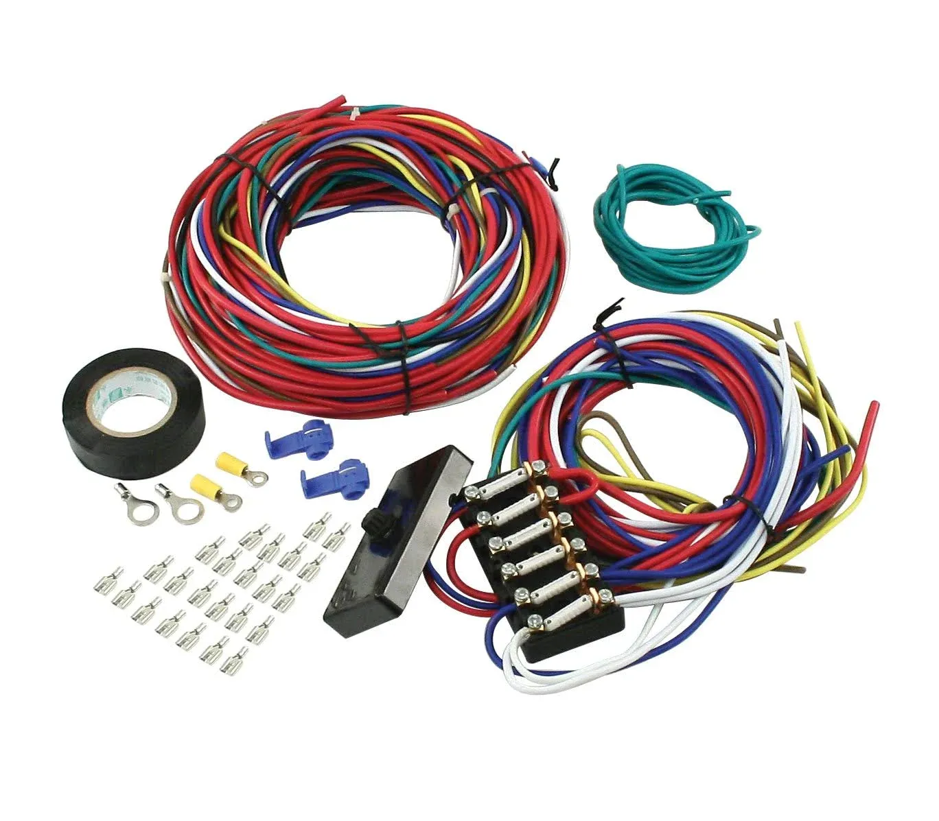 EMPI 9466 VW Dune Buggy Sand Rail Baja Universal Wiring Harness With Fuse Box