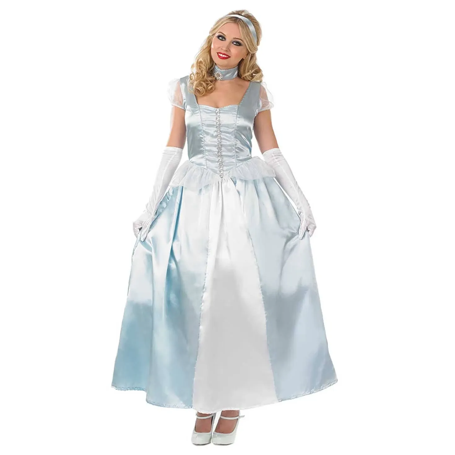 fun shack Blue Princess Costume for Women, Women Princess Dress, Halloween Princess Costumes for Women