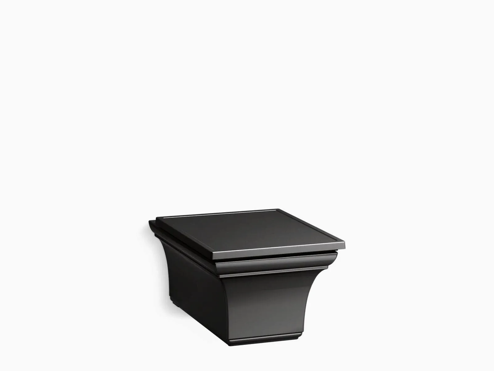 Kohler 6918-7 Memoirs One-Piece Elongated Dual-Flush Wall-Hung Toilet - Black Black