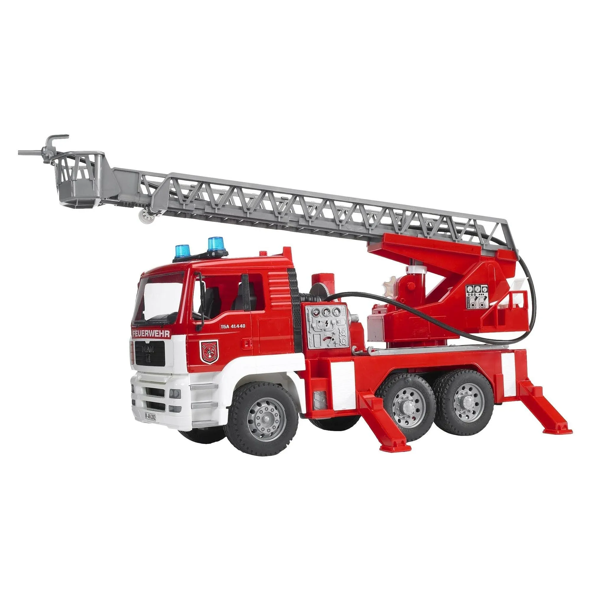 Bruder 02771 MAN Fire Engine w/ Water Pump and Light &amp; Sound Module