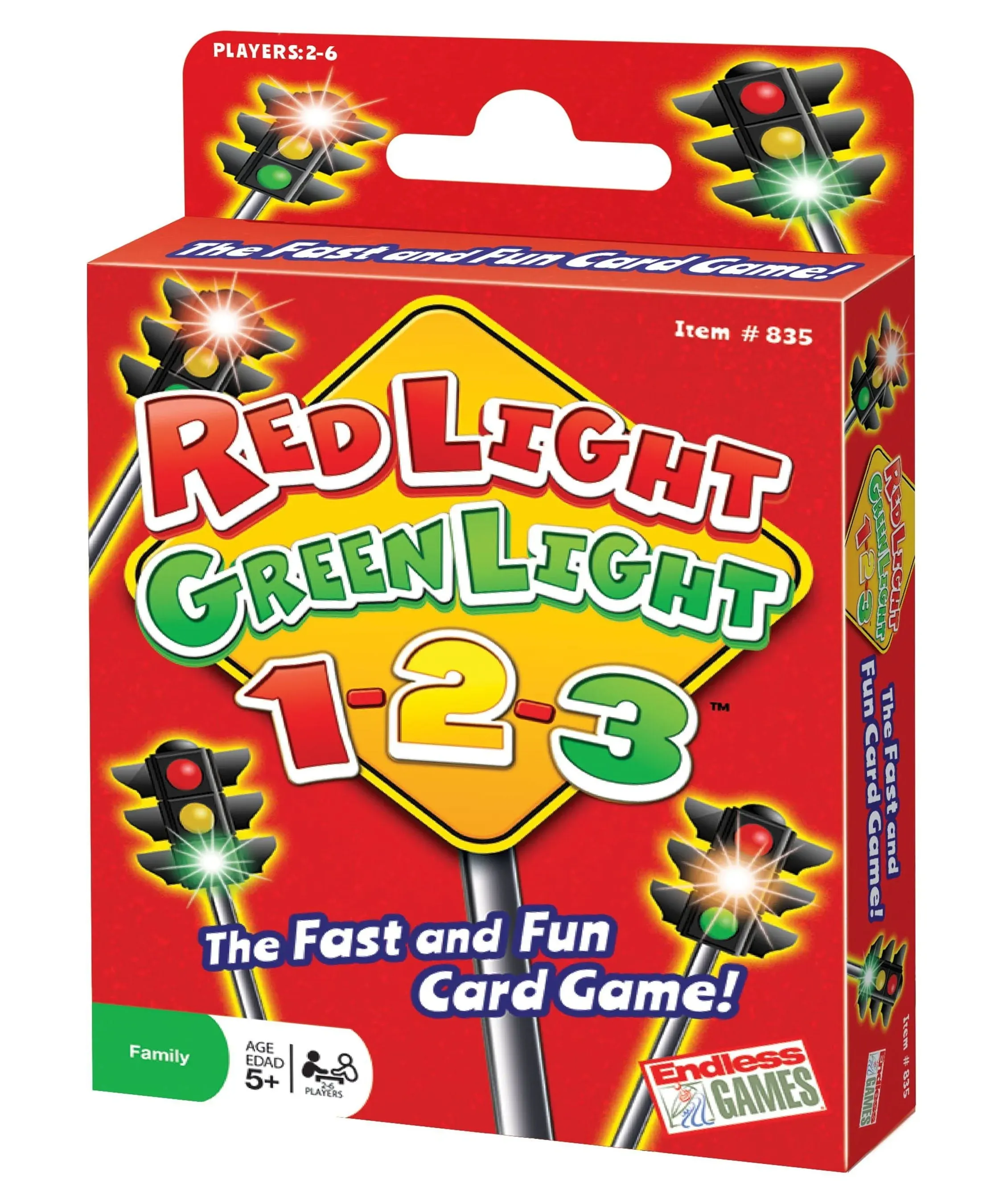 Red Light, Green Light, 1-2-3 - Card Game for Ages 5 and Up