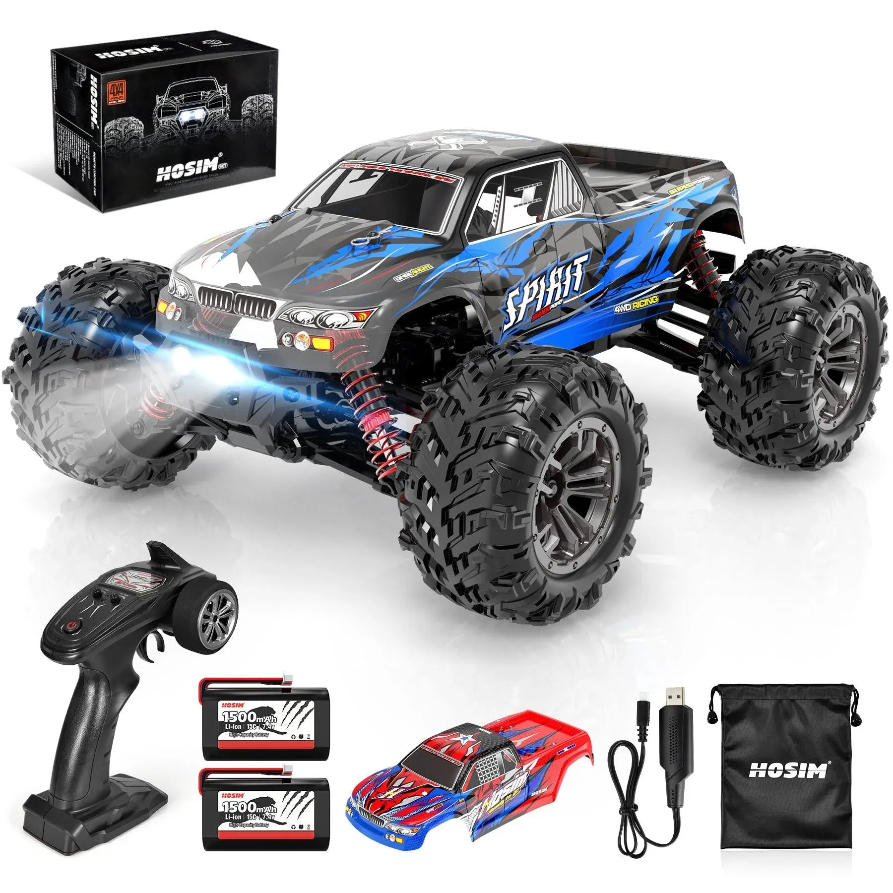 Hosim 1:16 RC Car Monster Remote Control Car Off Road Truck High Speed