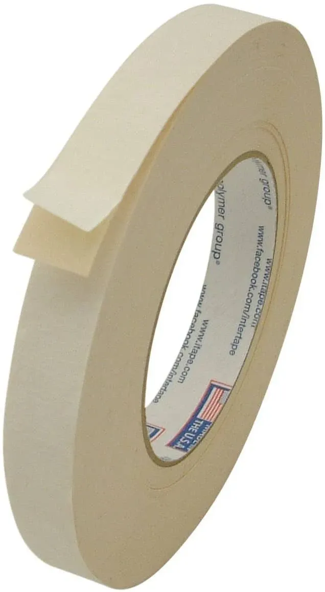 591/BEIG07536 591 Double Sided Flat back Paper Tape: 3/4" x 36 yd., Beige