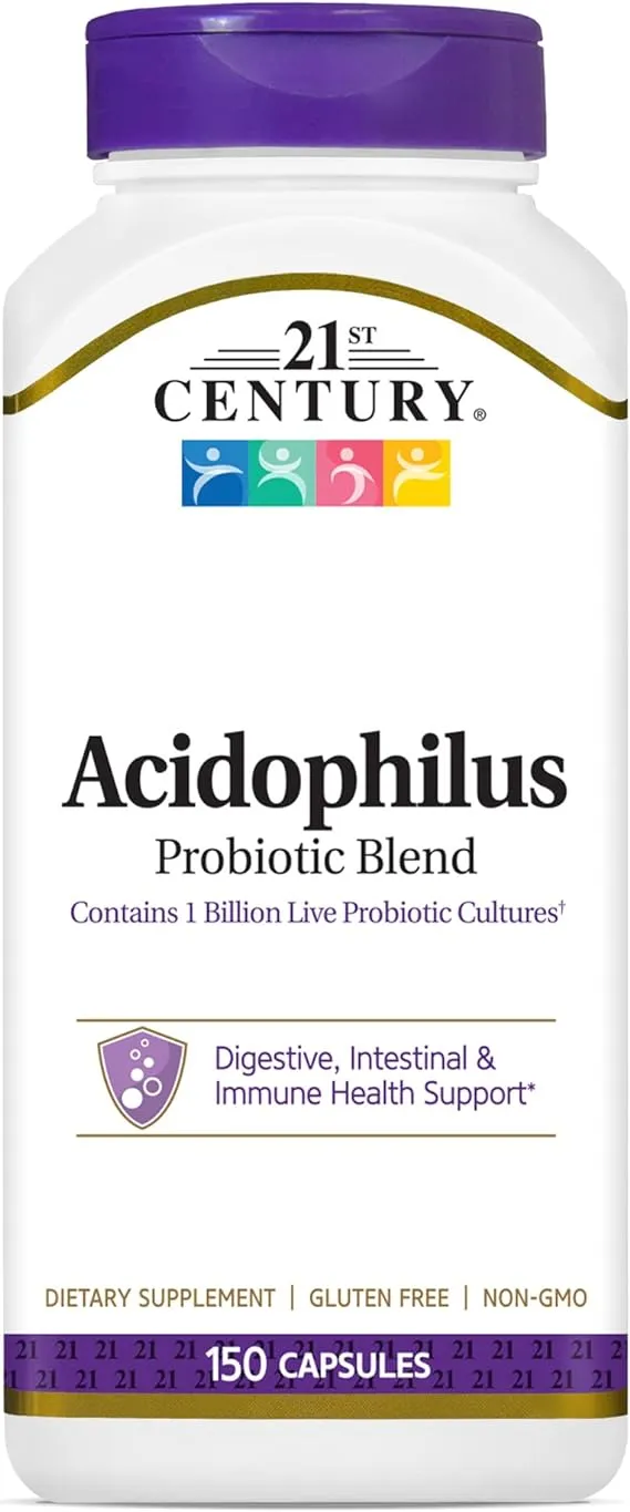 21st Century Acidophilus Probiotic Blend Capsules, 150 Count