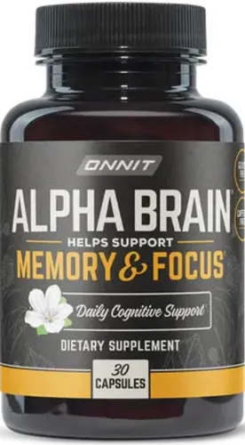 Onnit Alpha Brain Premium Nootropic Brain Supplement, 30 Count