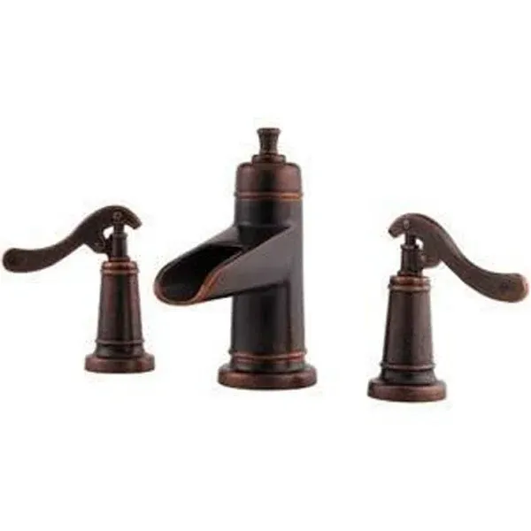 Dual Handle 8" Mount, 3 Hole Bathroom Faucet, Tuscan Bronze