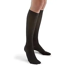 Futuro Revitalizing Trouser Socks for Women, Moderate Compression, Medium, Black