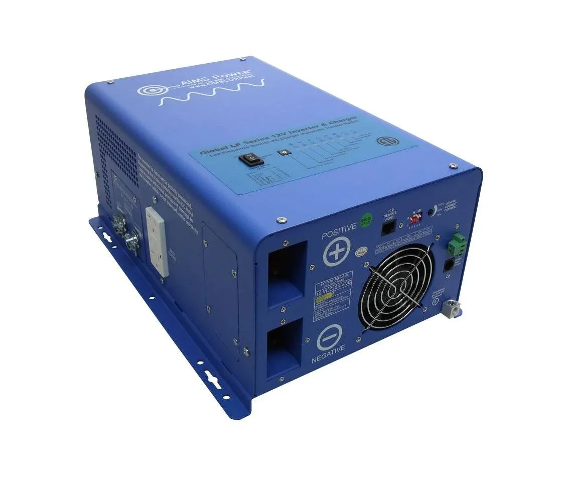 AIMS 3000 Watt Pure Sine Inverter Charger - ETL Certified Conforms to UL458 Standards