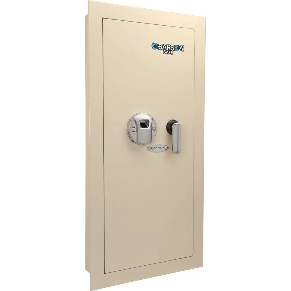 Barska AX12880 Large Biometric Wall Safe Left Opening