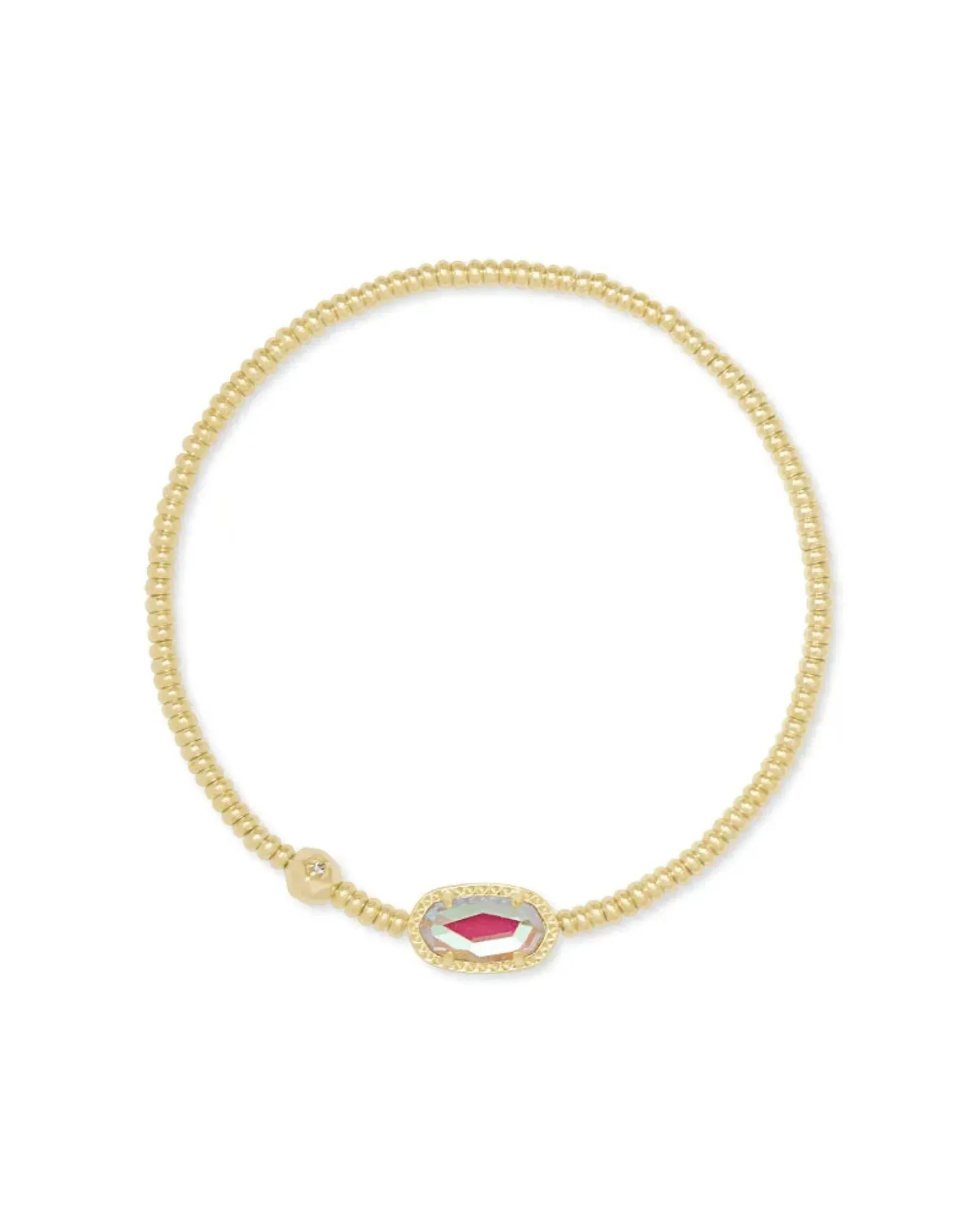 Kendra SCOTT- Grayson Stretch Bracelet Gold Dichroic Glass