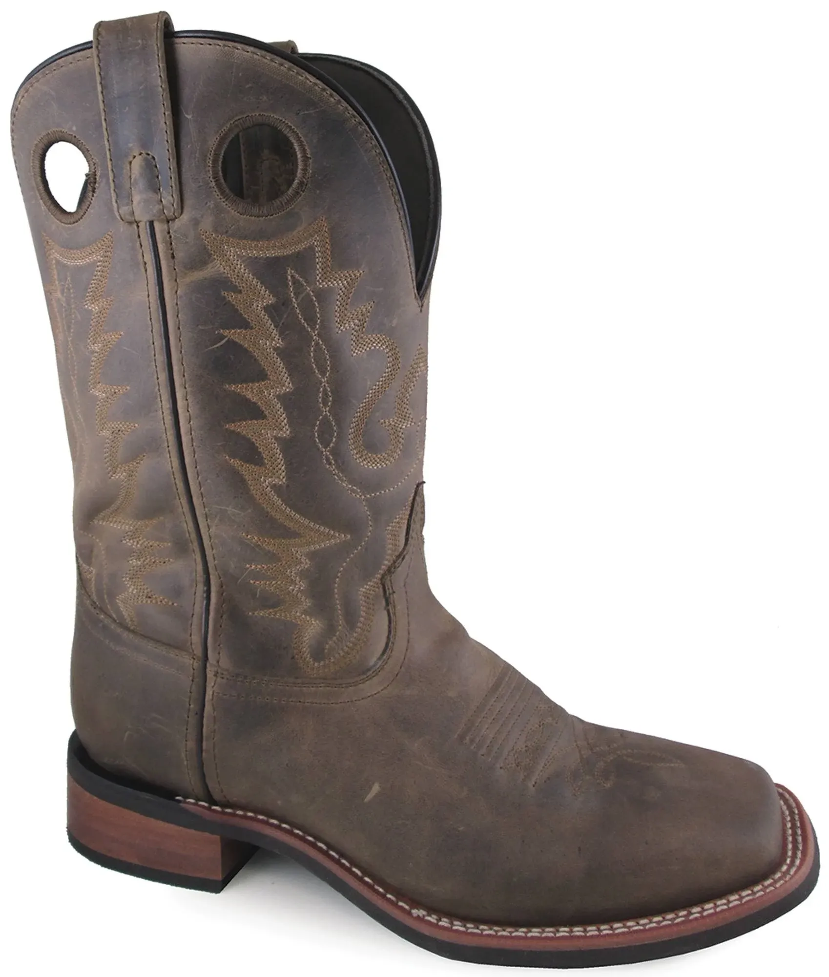 Smoky Mountain Boots Men&#039;s Duke Brown Oil Distress