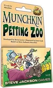 Steve Jackson Games Munchkin Petting Zoo Card Game (Mini-Expansion) | 30 Cards | Adults, Kids, & Family Game | Fantasy Adventure Roleplaying Game | Ages 10+ | 3-6 Players | Avg Play Time 120 Min