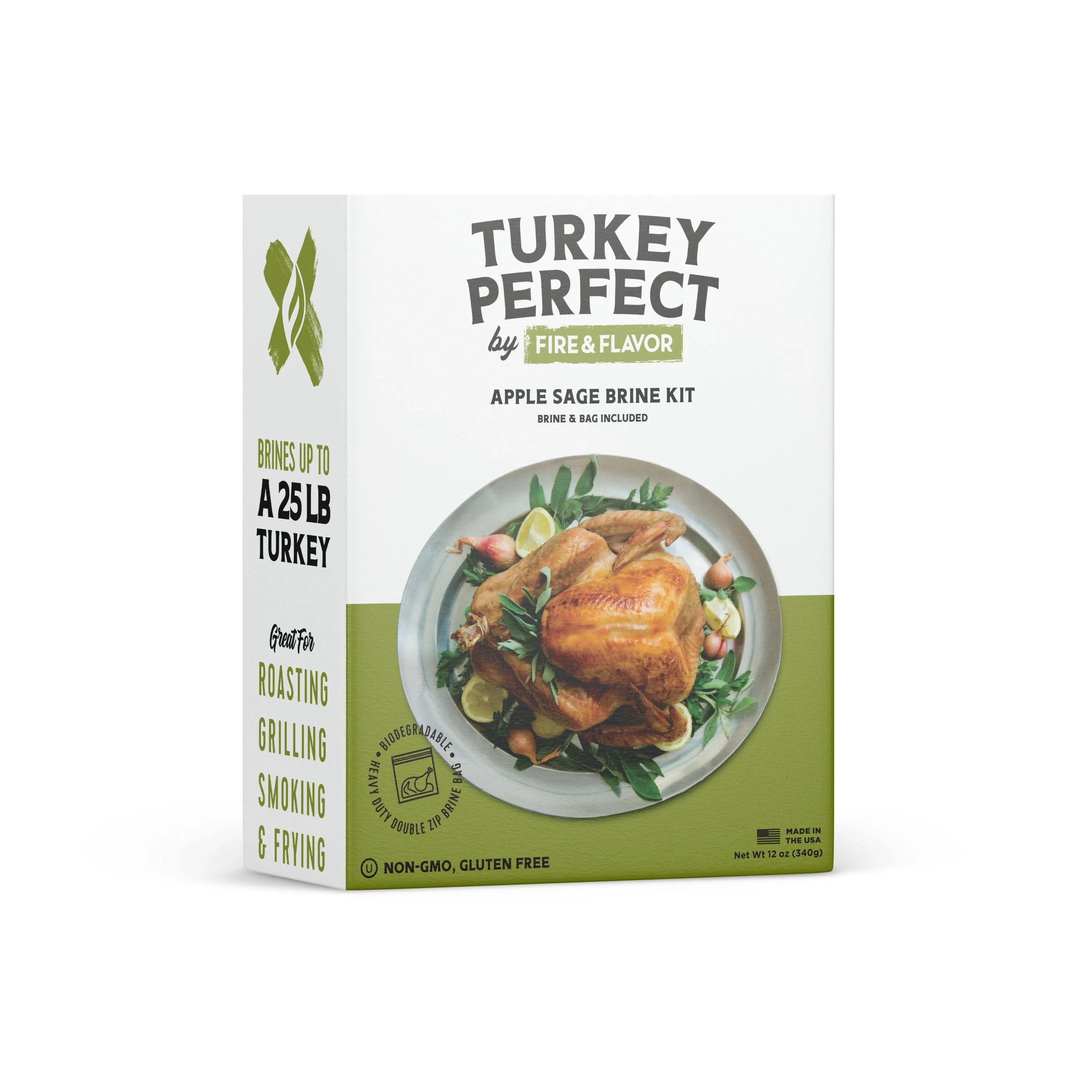 Fire & Flavor Turkey Perfect Apple Sage Brine Kit