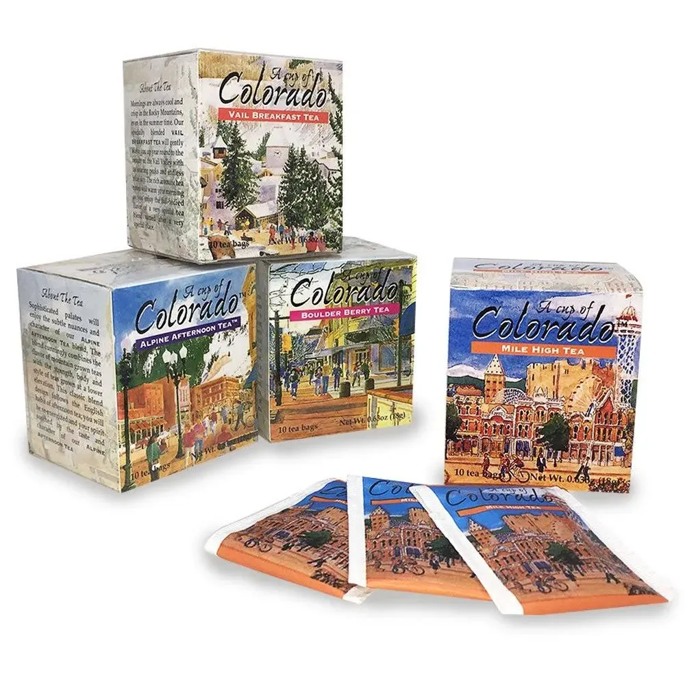 A Cup of Colorado Tea Collection (4 flavors, 10 tea bags per flavor)