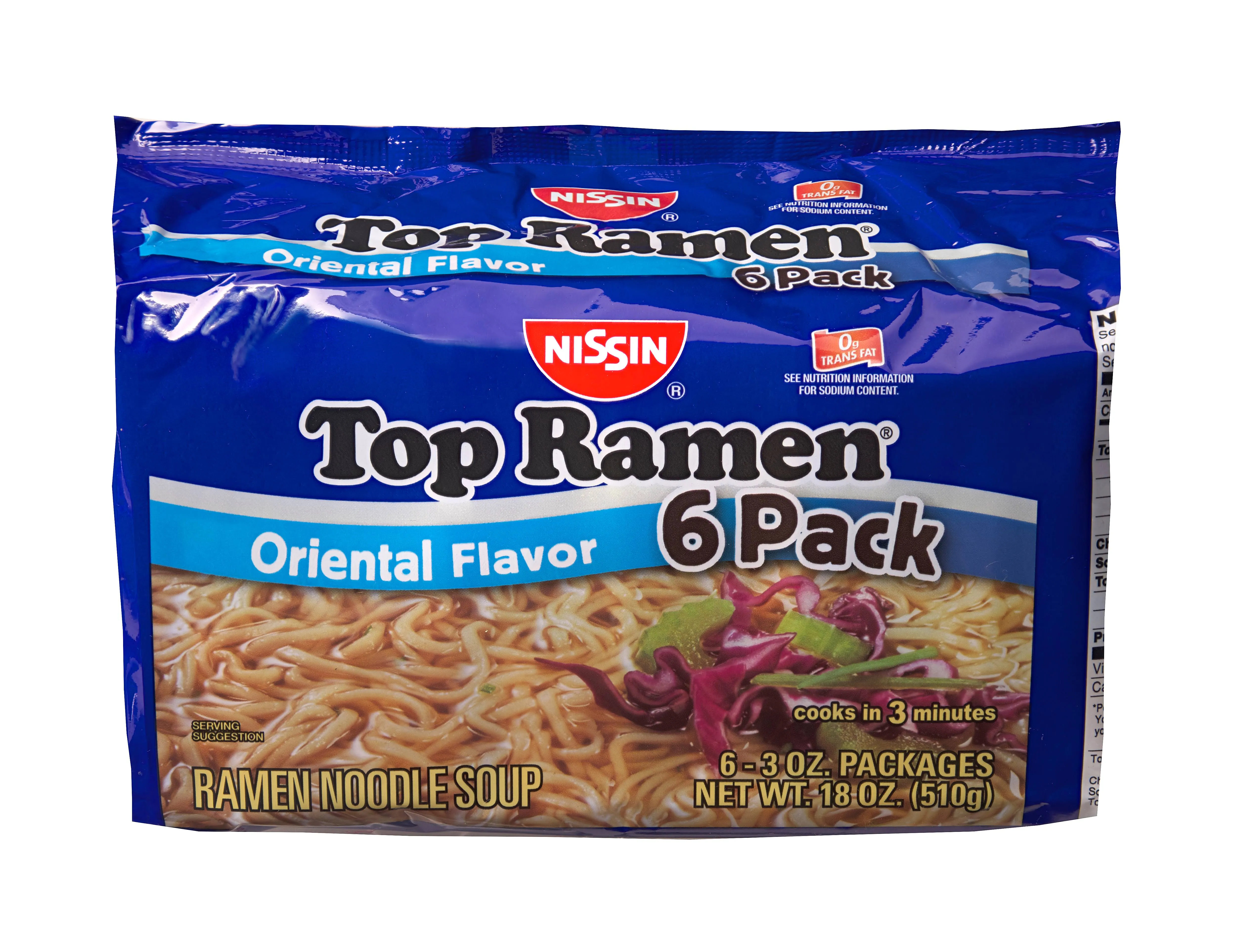 Top Ramen Noodle Soup, Soy Sauce, 3 Ounce (Pack of 24)