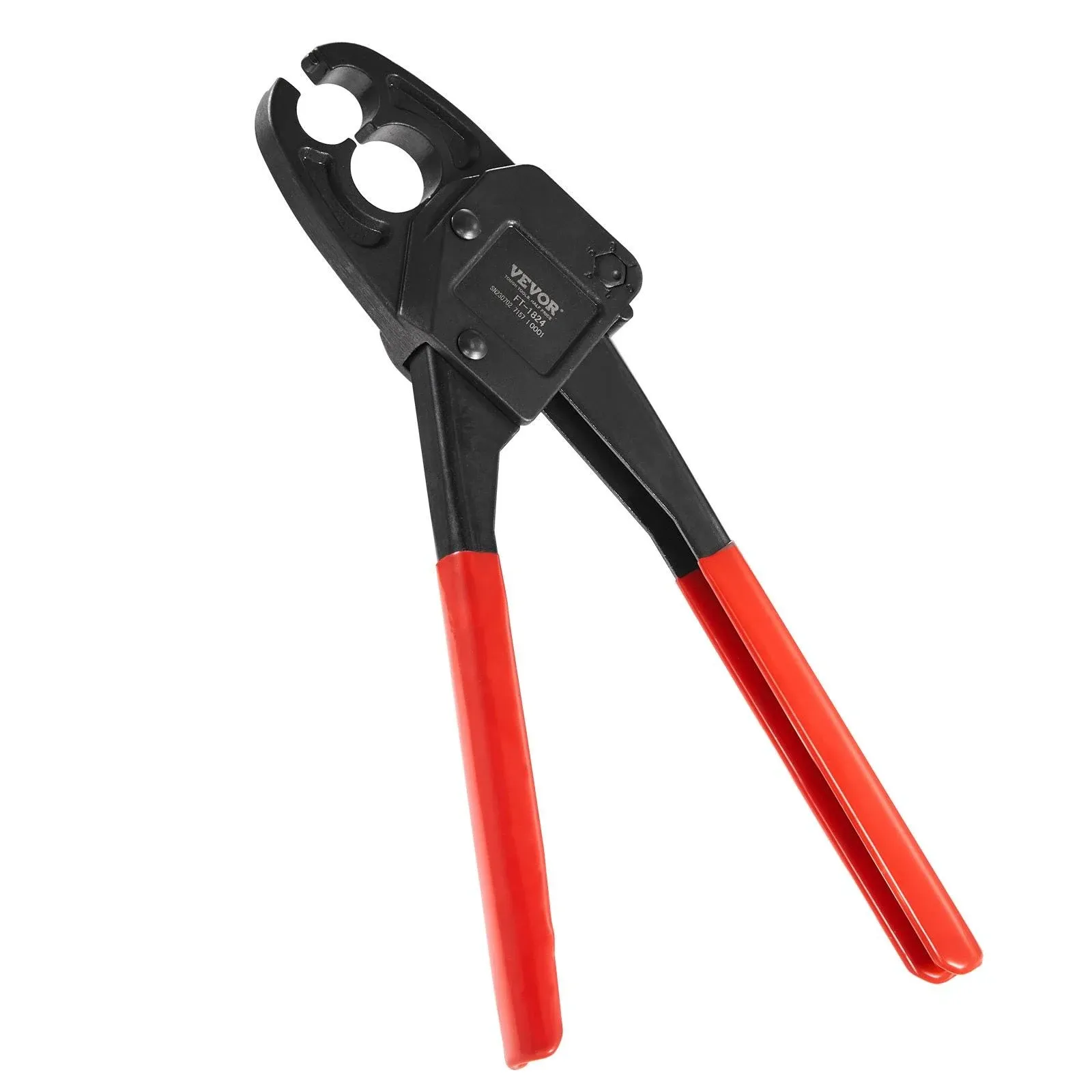 VEVOR PEX Pipe Crimping Tool, Angle Dual Head Combo PEX Crimper for 1/2" and 3/