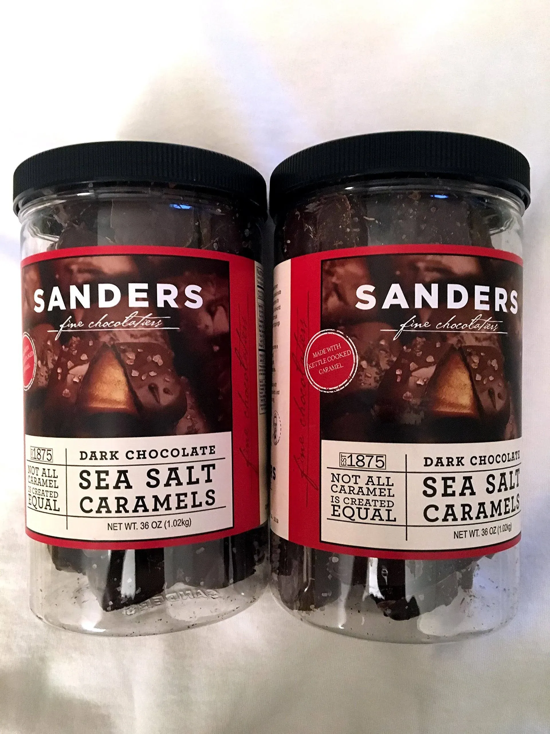 Sanders Dark Chocolate Sea Salt Caramels, 1.02 kg/ 2.25 LB, Exp:2025/06/06