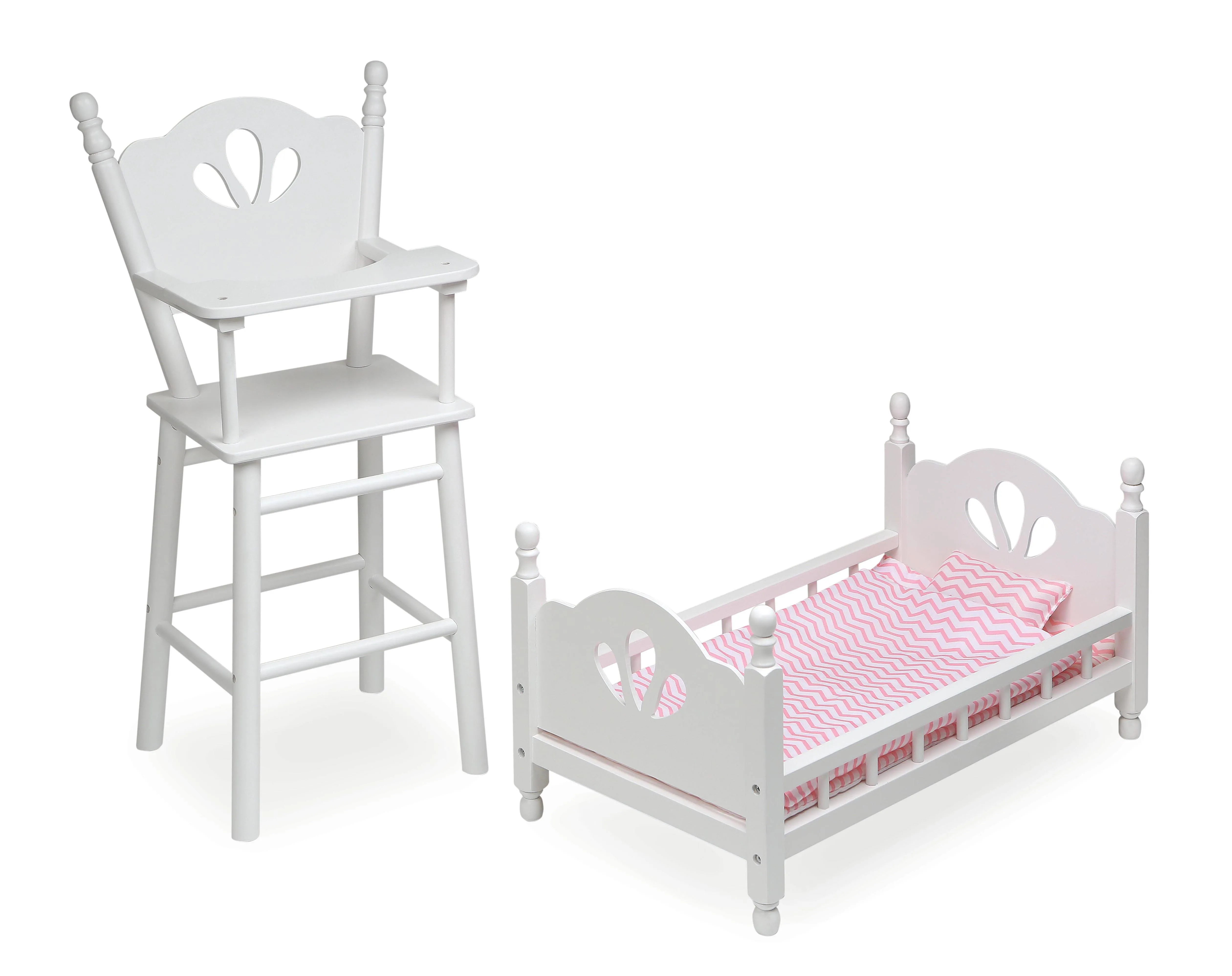 Badger Basket English Country Baby Doll Furniture High Chair/Bed Playset