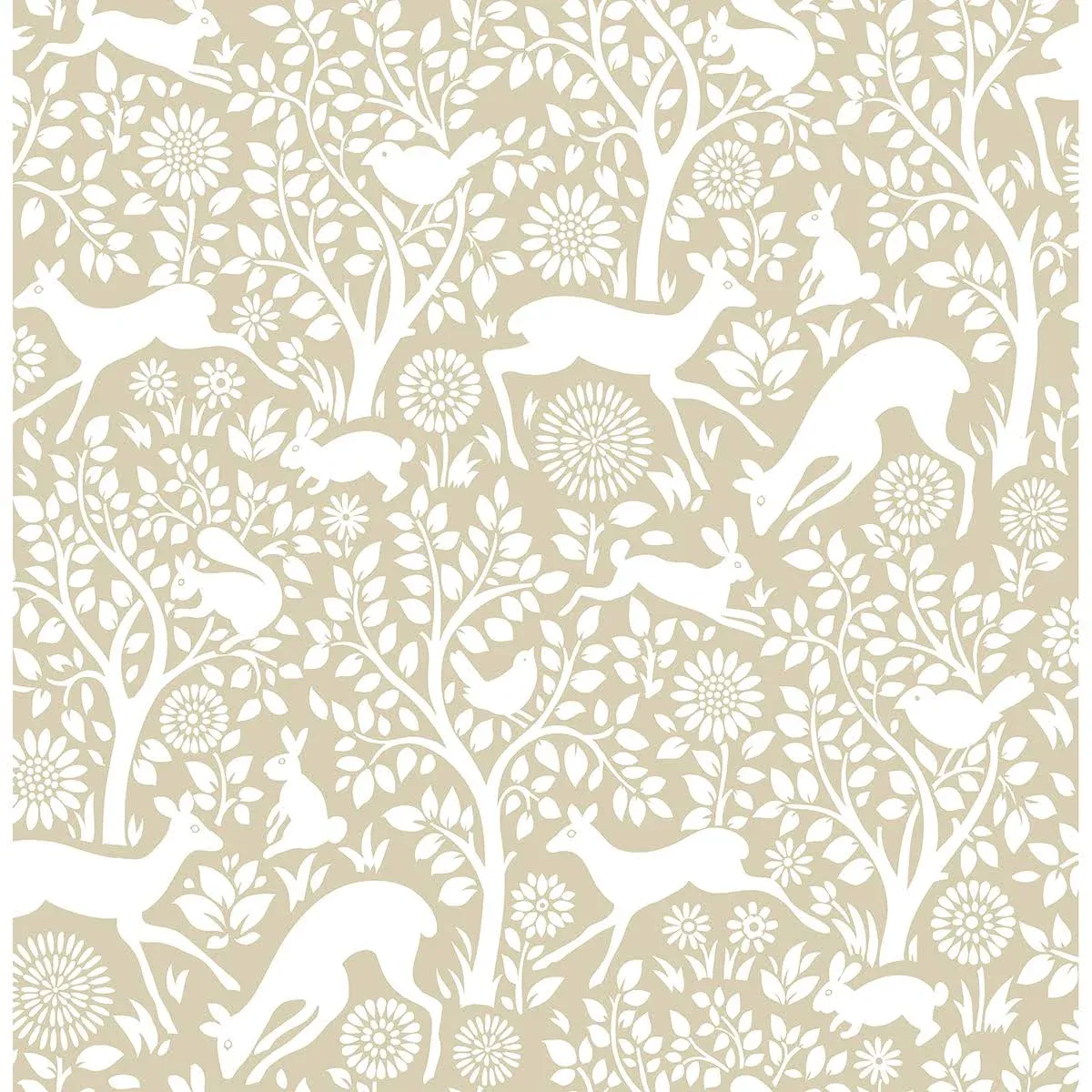 NuWallpaper NUS4300 Merriment Peel & Stick Wallpaper, Cream