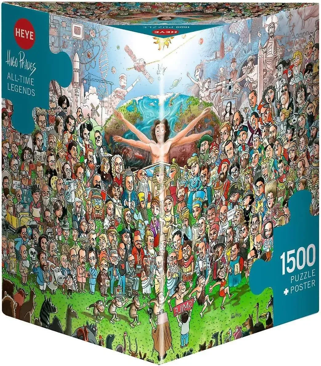 1500 Peace Heye PUZZLE HUGO PRADES: ALL-TIME LEGENDS 60 × 80cm