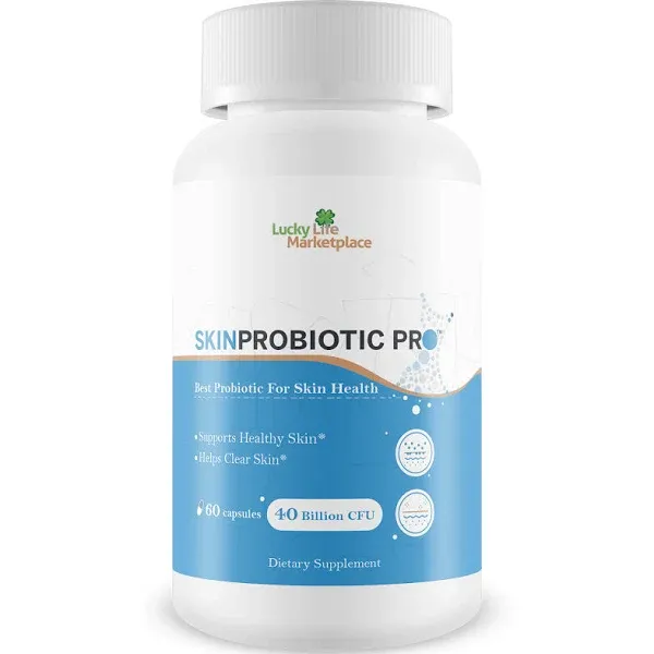 Skin Probiotic Pro - Support Healthy Skin from the Inside Out with a Probiotic Skin Health Support - Help Support Decreased Blemishes, Pimples, Redness - Probiotics for Hydrated & Healthy Looking Skin