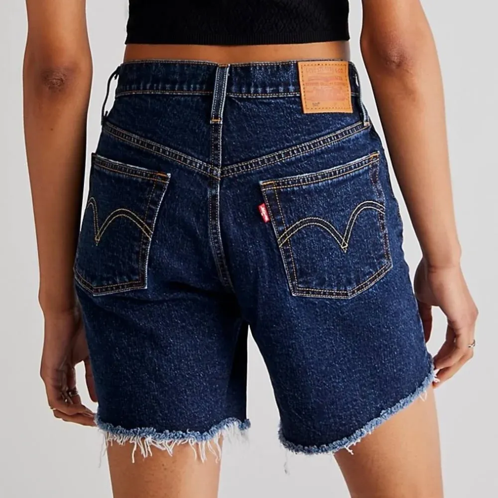 Levi's Women's 501 Mid-Thigh Denim Shorts - Salsa Center - Size 24