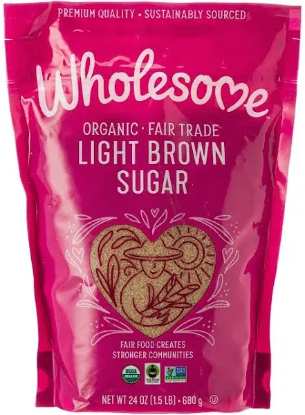 Wholesome Sweeteners Organic Light Brown Sugar - 24 oz bag