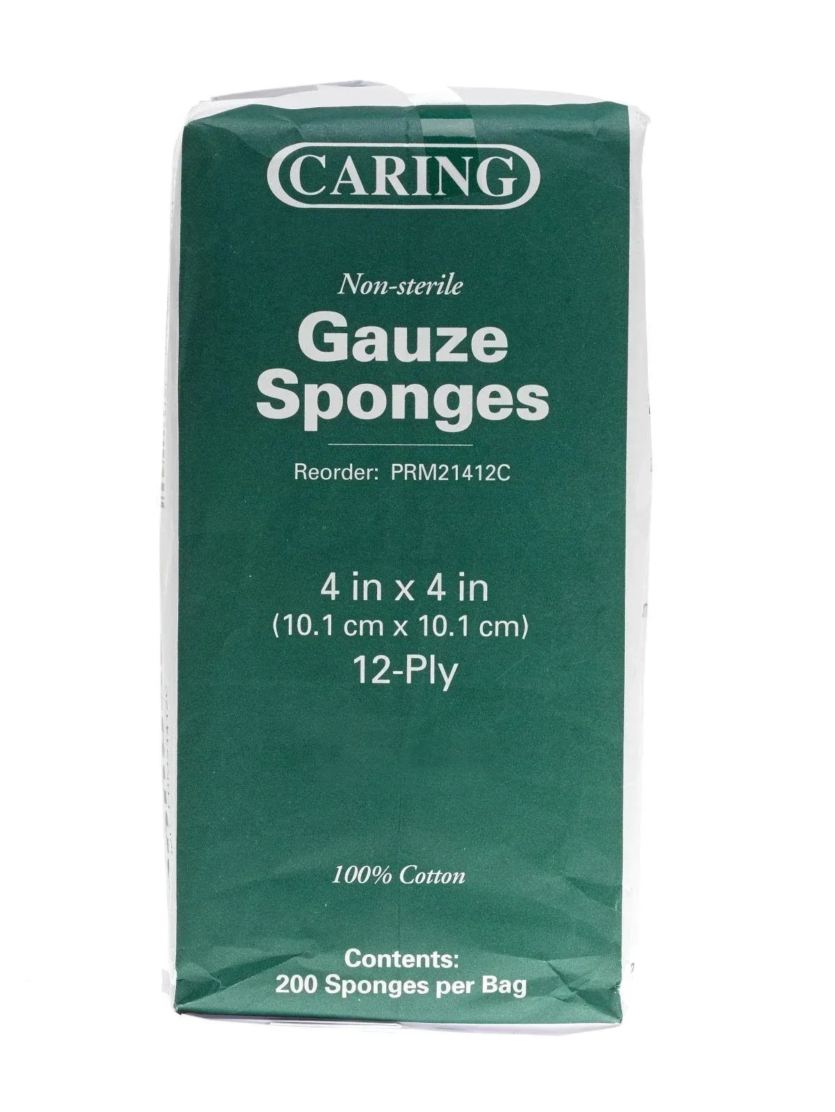 Caring Woven Non-Sterile Gauze Sponges