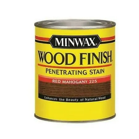 Minwax 70007444 Wood Finish Oil-Based Penetrating Stain Red Mahogany 1 Quart