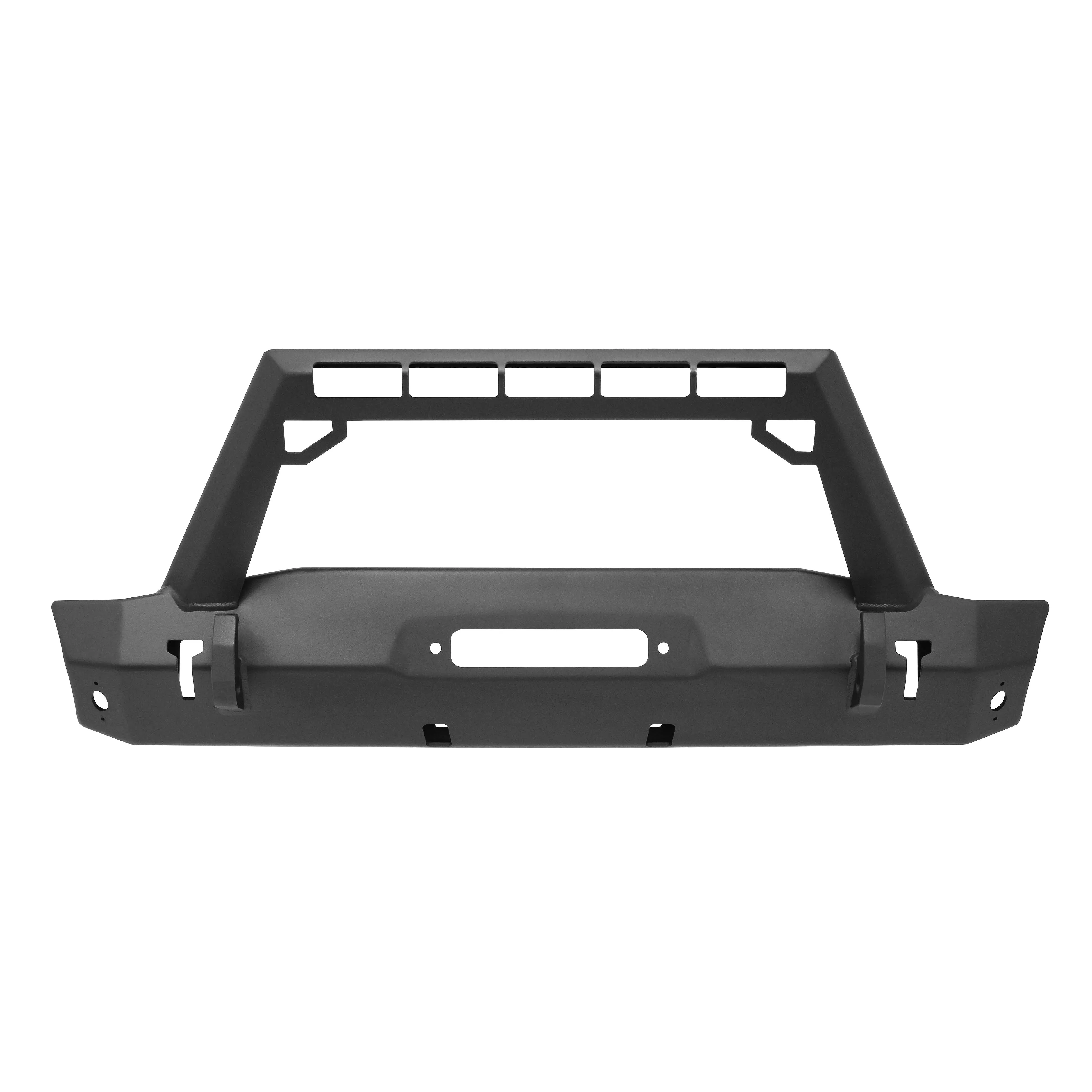 Westin 07-18 fits Jeep Wrangler JK WJ2 Stubby Front Bumper w/LED Lt Bar Mnt - Te