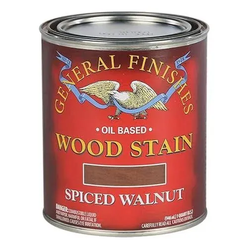 General Finishes Wood Stain - Oil Based - Spiced Walnut - Quart