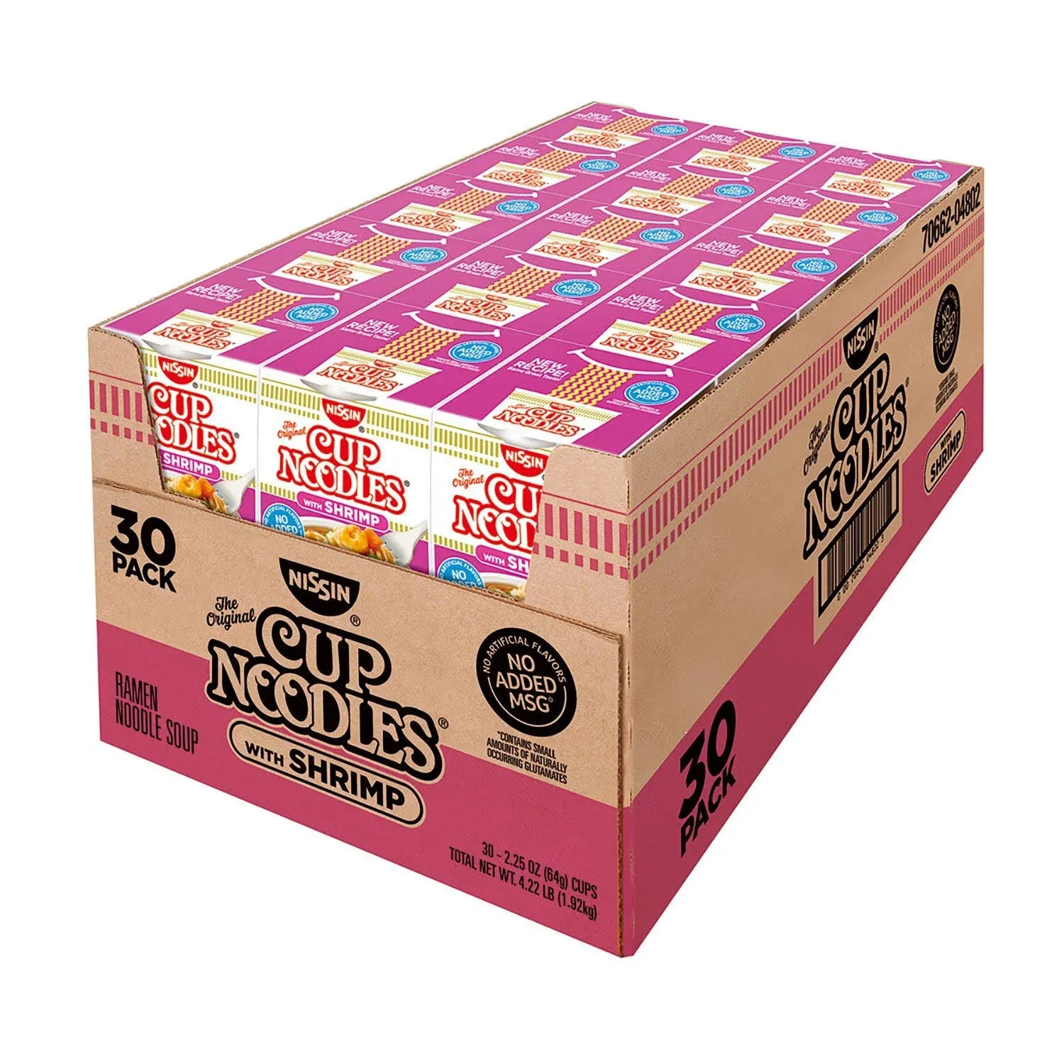 Nissin Cup Noodles, Shrimp, 67.5 Ounce