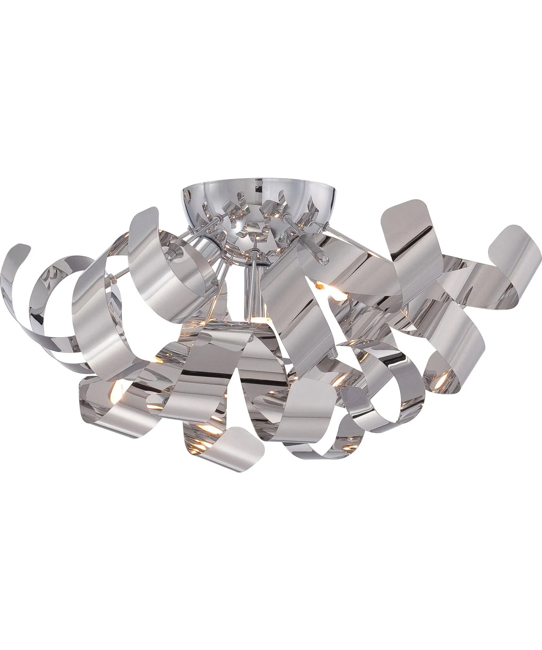 James Allan QZCF7277 Millenia 4-Light 17&#034;W Flush Mount Ceiling Fixture