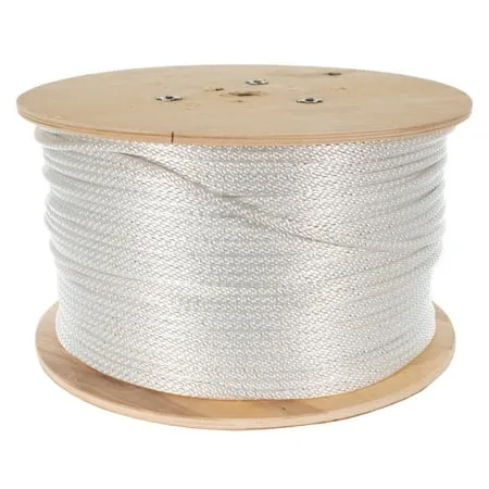 Golberg Braided Nylon Rope with Galvanized Wire Core - High Tensile Strength Cable Halyard for Flagpoles - 1/4 Inch x 100 Feet