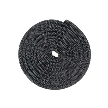 Golberg Double Braided Nylon Rope - 1/4 3/8 1/2 or 5/8 inch - 50 or 100 feet - Black