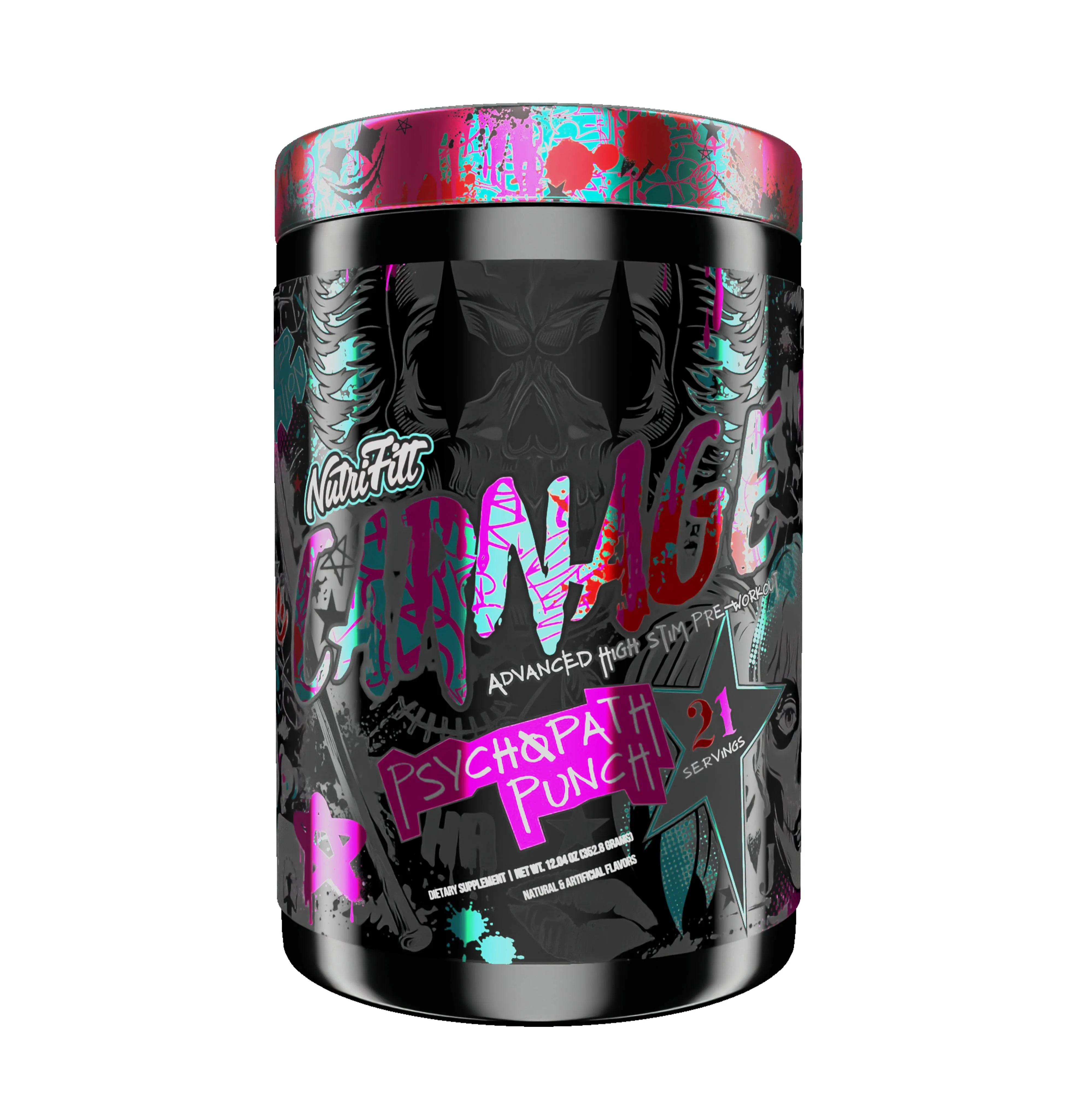 Pre Fitt Carnage Pre-Workout 25 Servings | NutriFitt