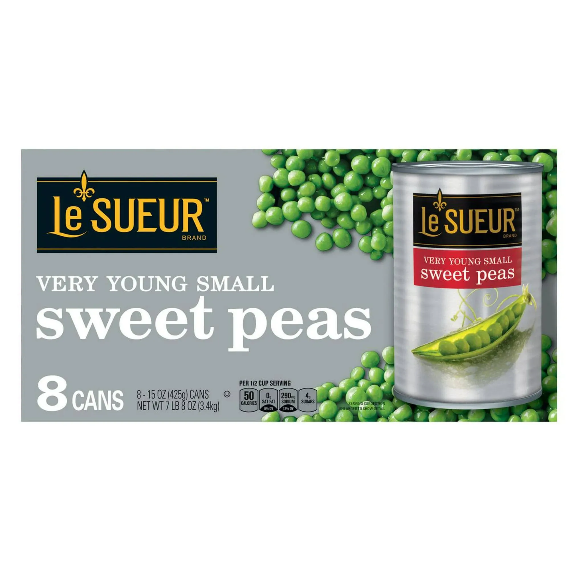 Product of Le Sueur Very Young Small Sweet Peas Box 8 Pack. 15 oz.