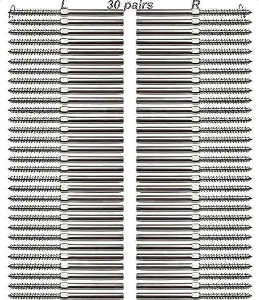 3/16 Cable Railing Hardware Stainless Steel Swage Lag Screw Wood Metal Post Deck