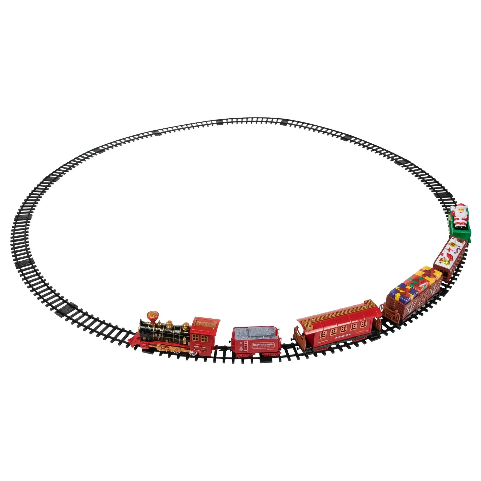 Red &amp; Black 22-Piece Animated &amp; Music Train Set