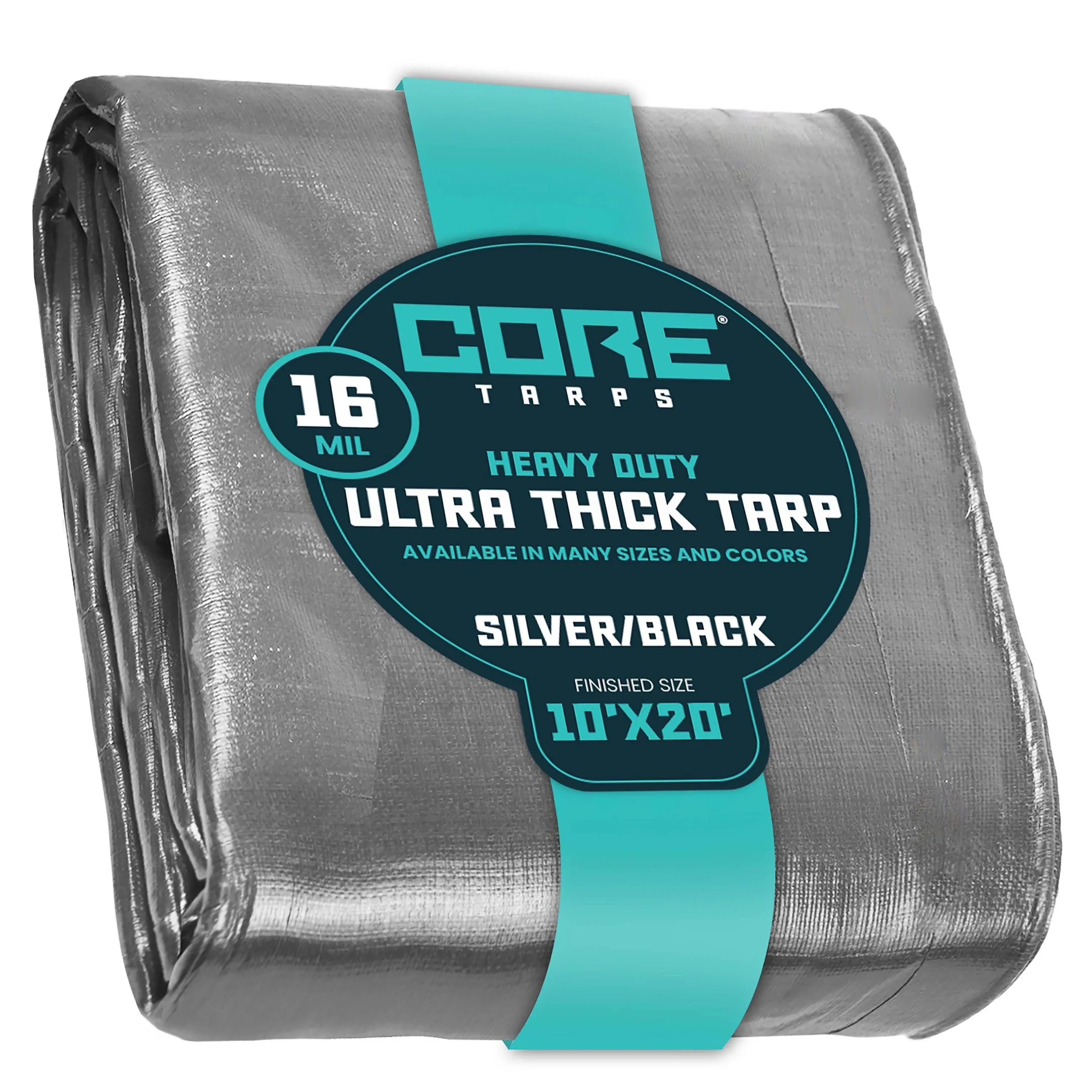 Core Tarps Extra Heavy Duty 16 Mil Tarp Cover Waterproof UV Resistan